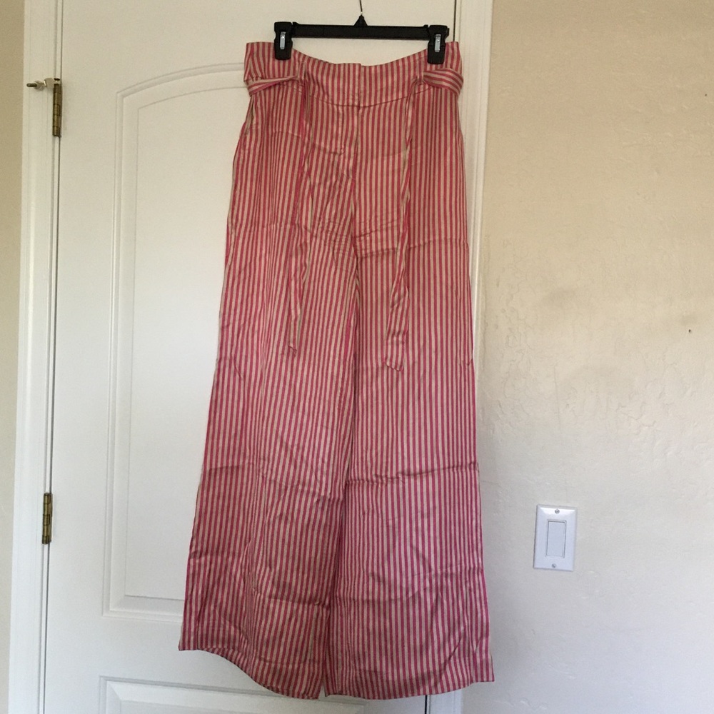 Etta:twa Anthropologie Pink Wide Legged Pant